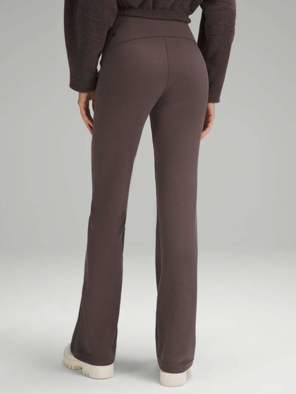 Lululemon Brushed Softstreme Ribbed Zip Flared Pants